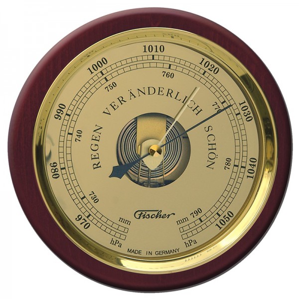 Fischer Barometer Pascal mit Holzgehäuse 240mm