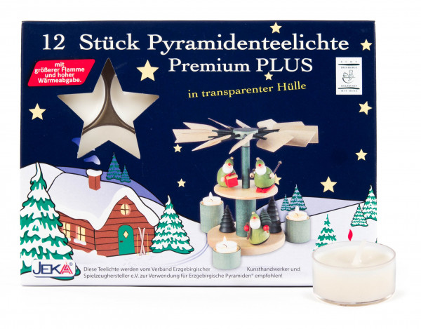 Dregeno Erzgebirge - Pyramidenteelichte in Acrylhülle (12) UK 24