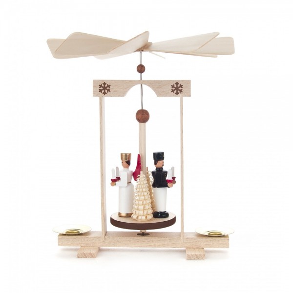 Dregeno Erzgebirge - Wärmespiel Engel und Bergmann - 14cm