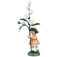 Hubrig Blumenmädchen 11cm Blumenkind mit Maikätzchen Hubrig Blumenmädchen 11cm Blumenkind mit Maikätzchen