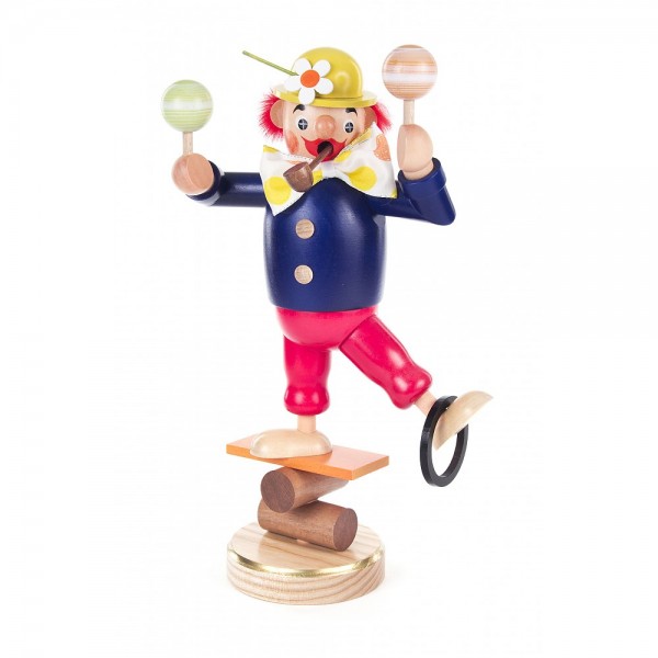 Dregeno Erzgebirge - Räuchermann Clown