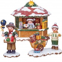 Hubrig Neuheit 2018 - Set 2 - Winterkinder - Spielzeughändler, Geschenkekind, Weihnachtspostamt Hubrig Neuheit 2018 - Set 2 - Winterkinder - Spielzeughändler, Geschenkekind, Weihnachtspostamt