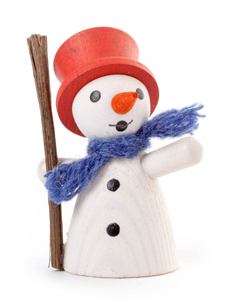 Dregeno Erzgebirge - Schneemann mit rotem Zylinder
