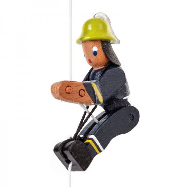Dregeno Erzgebirge - Miniatur-Kletterfigur Feuerwehrmann in neuzeitlicher Uniform