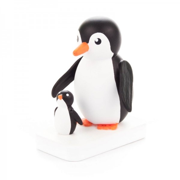 Dregeno Erzgebirge - Miniatur-Pinguin Mutter mit Kind