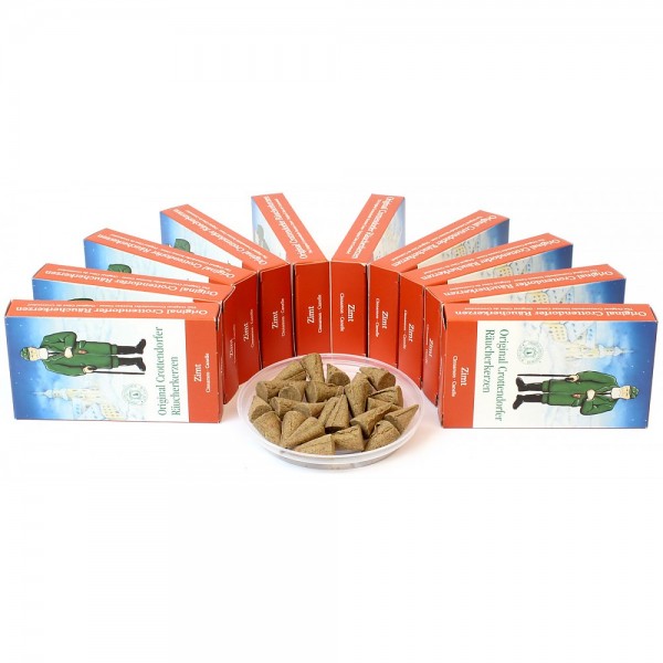 Original Crottendorfer Räucherkerzen - 10x24 Sparpack - Zimt