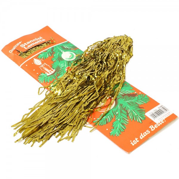 Restposten - Staniol Lametta schwer - Gold - 75g