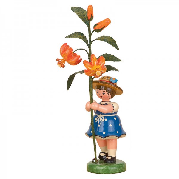 Hubrig Blumenkinder 17cm Mädchen mit Lilie