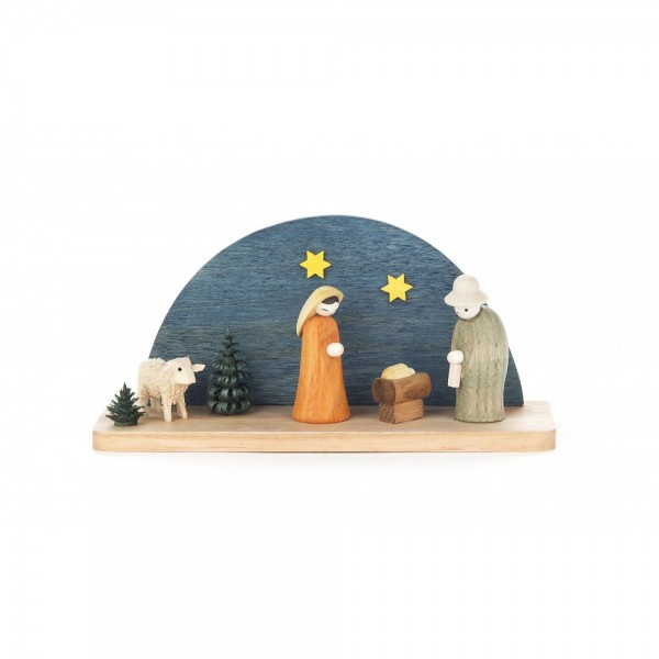 Dregeno Erzgebirge - Miniatur-Krippe Christi Geburt - 5cm