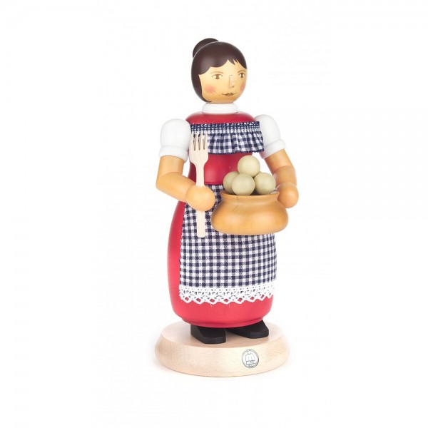 Dregeno Erzgebirge - Räucherfrau Kloßfrau - 22cm