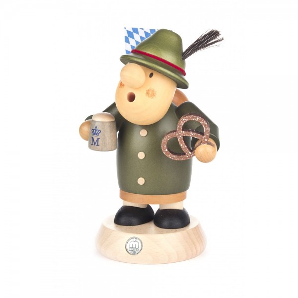 Dregeno Erzgebirge - Räuchermann-Serie Müllerchen - Bayer - 16cm