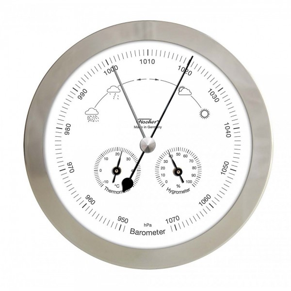 Fischer Wetterstation Edelstahl 160mm im Edelstahlgehäuse