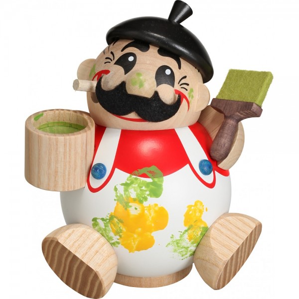 Seiffener Volkskunst Kugelräucherfigur Malermeister