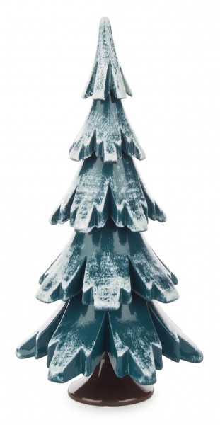 Dregeno Erzgebirge - Massivholzbaum grün/weiß 12,5 cm