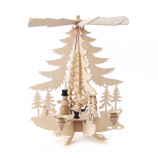 Dregeno Erzgebirge - Pyramide mit Weihnachtsfiguren - 34cm
