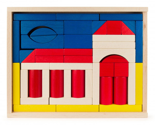 Dregeno Erzgebirge - Baukasten Kirche bunt 48 Teile