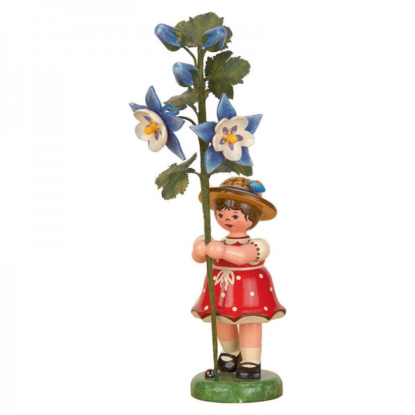 Hubrig Blumenkinder 17cm Mädchen mit Akelei