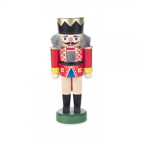 Dregeno Erzgebirge - Nussknacker Kleiner König rot - 17cm