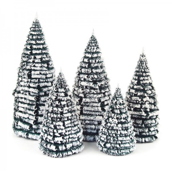 Dregeno Erzgebirge - Miniatur-Rauhreifbäume, Satz 8-16 cm, 5-teilig