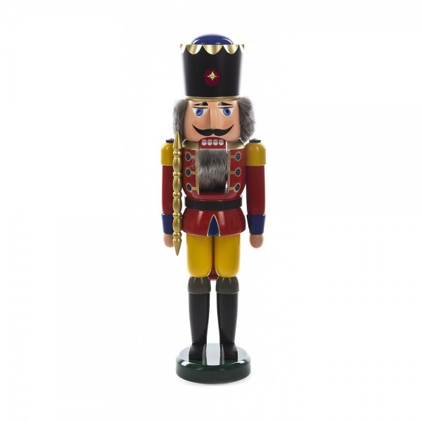 Dregeno Erzgebirge - Nussknacker König extra groß rot - 60cm