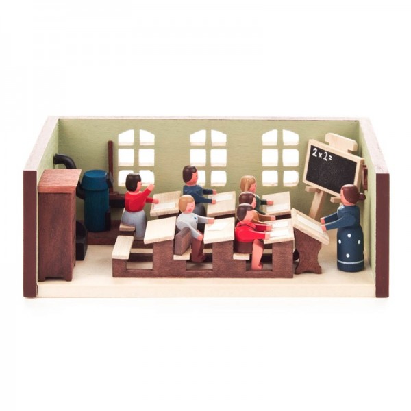 Dregeno Erzgebirge - Miniatur-Schulstube mit Lehrerin