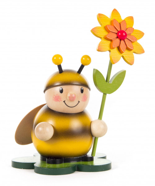 Dregeno Erzgebirge - Hummel mit Blüte links