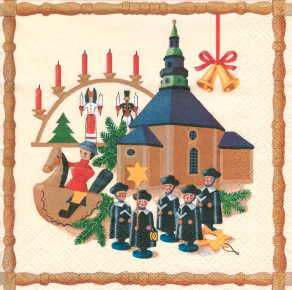 Dregeno Erzgebirge - Servietten Seiffener Kirche (20)