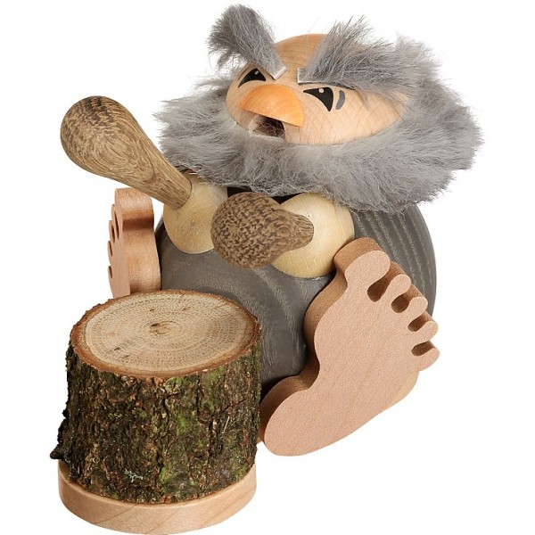 Seiffener Volkskunst Kugelräucherfigur Ur-Kugler Rums