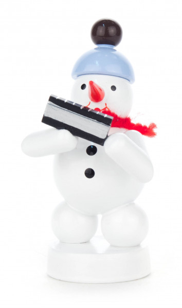Dregeno Erzgebirge - Schneemann mit Mundharmonika