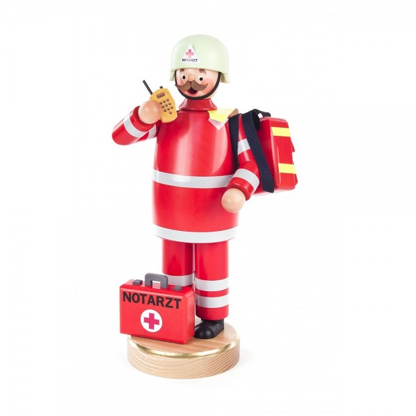 Dregeno Erzgebirge - Räuchermann Notarzt - 23cm