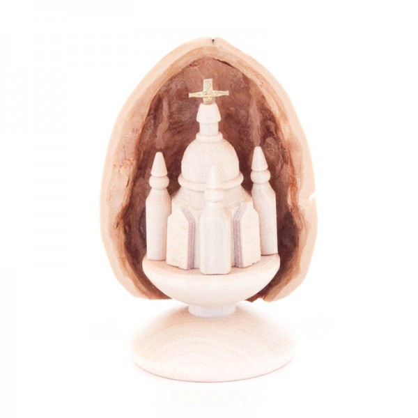 Dregeno Erzgebirge - Miniatur in Walnuss-Schale, Dresdner Frauenkirche