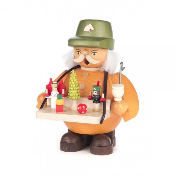 Dregeno Erzgebirge - Räuchermann Spielwarenverkäufer - 14cm
