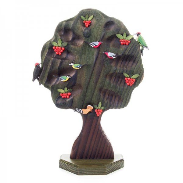 Dregeno Erzgebirge - Miniatur-Vogelbeerbaum mit Vögeln