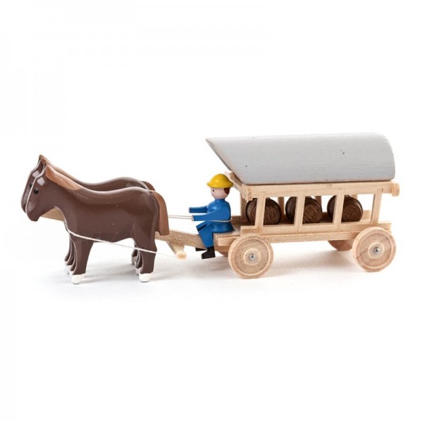 Dregeno Erzgebirge - Miniatur-Pferde mit Planwagen