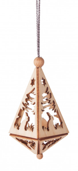 Dregeno Erzgebirge - Behang Spitze mit Waldmotiv, klein (3)