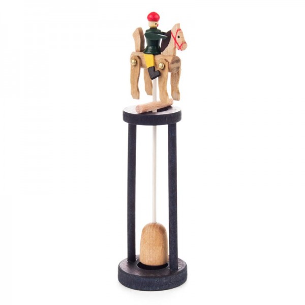 Dregeno Erzgebirge - Miniatur-Wackelreiter mit Ständer