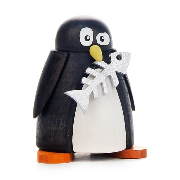 Dregeno Erzgebirge - Pinguin mit Fisch