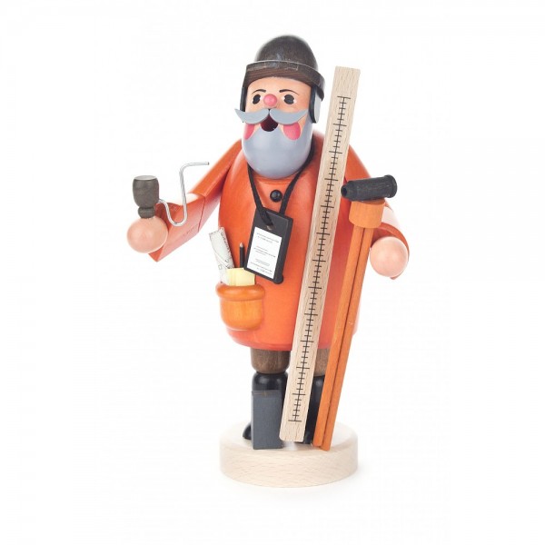 Dregeno Erzgebirge - Räuchermann Vermesser mit Nivelliergerät - 19cm