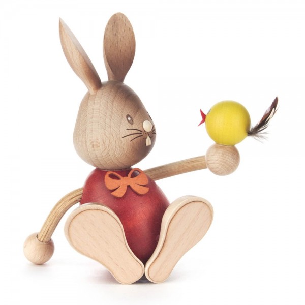 Dregeno Erzgebirge - Osterhase Stupsi mit Kücken