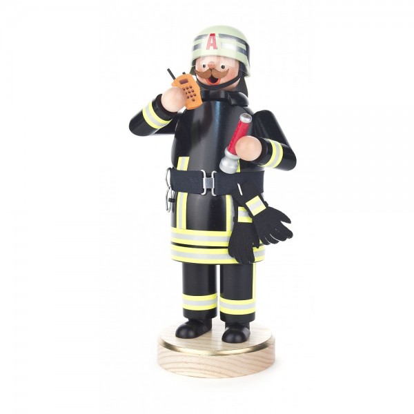 Dregeno Erzgebirge - Räuchermann Feuerwehrmann in moderner Uniform - 23cm