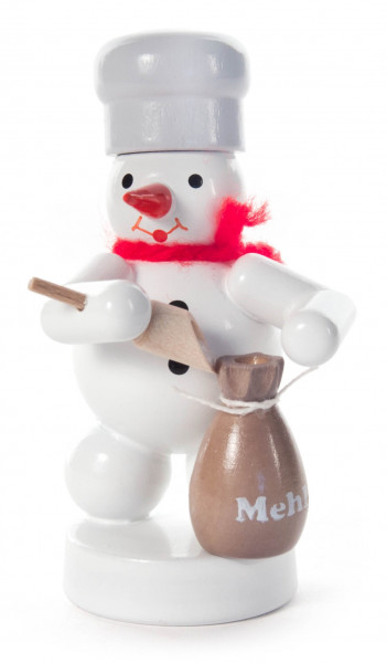 Dregeno Erzgebirge - Schneemann mit Mehlsack
