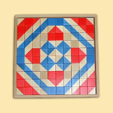 Ebert Holzbaukasten Würfelmosaik 100 Teile