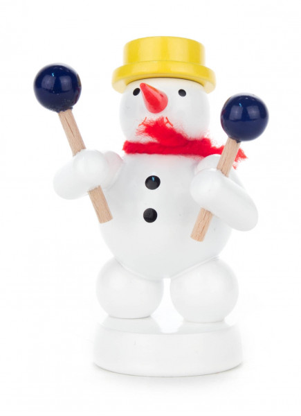 Dregeno Erzgebirge - Schneemann mit Rumbakugeln