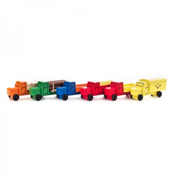 Dregeno Erzgebirge - Miniatur-LKW's, farbig sortiert, Satz