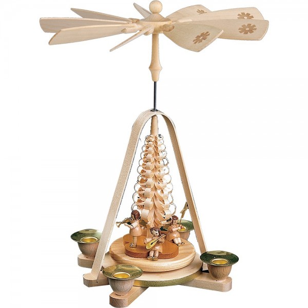 Richard Glässer Erzgebirgspyramide Engel natur 28cm