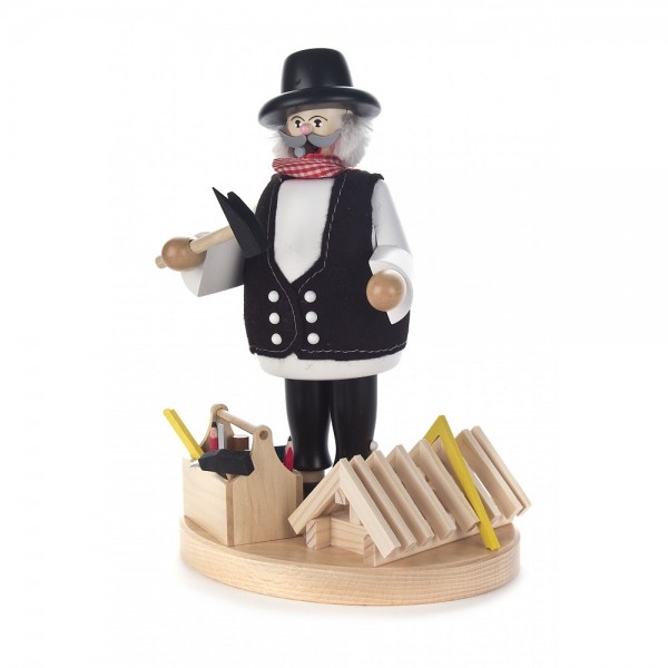 Dregeno Erzgebirge - Räuchermann Zimmermann - 22cm
