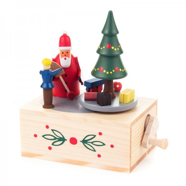 Dregeno Erzgebirge - Miniatur-Musikdose Weihnachtsmann