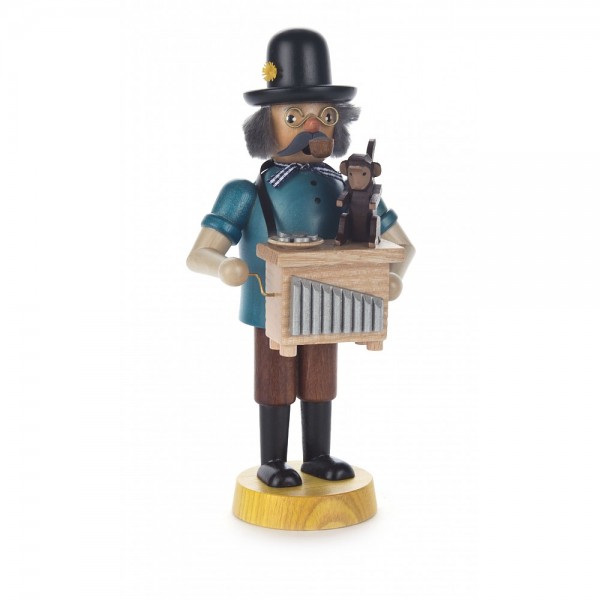 Dregeno Erzgebirge - Räuchermann Leierkastenmann - 18cm