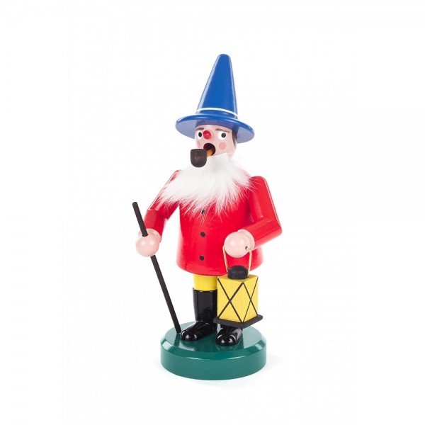 Dregeno Erzgebirge - Räuchermann Wichtel, Jacke rot - 17cm
