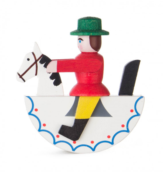 Dregeno Erzgebirge - Mini-Reiterlein rot, 5 cm